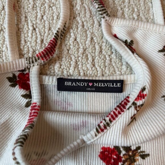 Floral Brandy Melville Tank Top - Picture 2 of 2